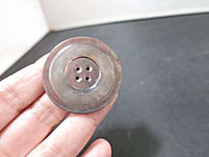 Vintage Copper Shell Horn 4 Hole Button