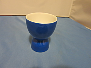 Vintage Porcelain Double Egg Cup Blue And White