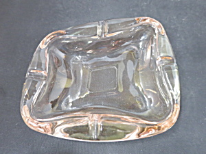 Vintage Glass Astray Pink Unique Shape