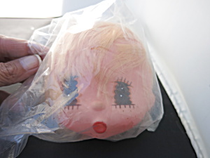 Vintage Boy Blonde Hair Doll Head Crafting