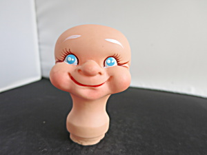 Vintage Old Man Doll Head Bald Crafting Made In Japan