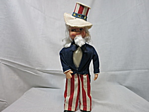Vintage Uncle Sam Doll Hand Crafted Face Mask Doll