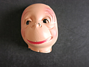Vintage Monkey Plastic Face Mask Head Doll Crafting