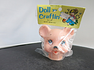 Vintage Bear Doll Head Doll Craftin 163-29
