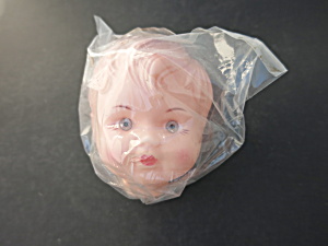 Vintage Doll Crafting Boy Head Rubber Plastic Eyes
