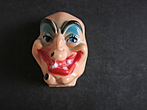 Vintage Plastic Witch Face Mask Doll Head