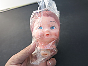 Vintage Boy Doll Head Rubber Doll Crafting With Arms 3