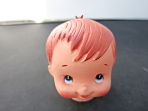 Vintage Hard Rubber Girl Doll Head For Crafting Japan
