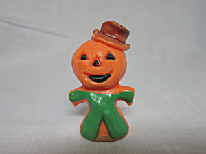 Vintage Gurley Pumpkin Man Candle Used