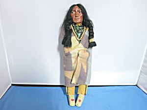 Skookum Bully Good Indian Doll 11.5 Inch With Label Looking Right