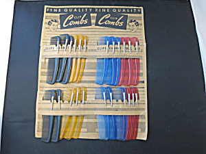 Vintage Clip Combs 23 On Display New Old Stock