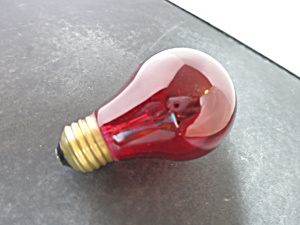 Vintage Red Sylvania Replacement Bulb 25w 125 V Good Working