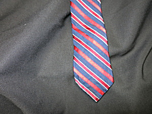 Vintage Nautica Neck Tie Silk Usa Red White Blue