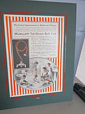 H. Mueller Co. Bathroom Fixtures Advertising