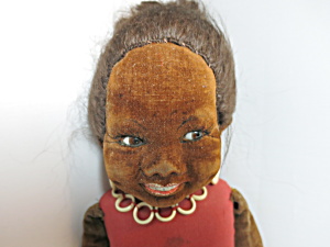 Norah Wellings Black African Doll Named Dudu Circa 1927 To 1930s