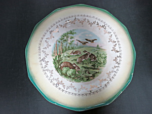 Sterling China Plate Bunny Rabbit Bunnies Rabbits 9 In