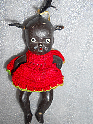Bisque Doll, African American Jointed, Japan