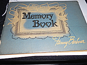 Fanny Barbour Memory Book 1940
