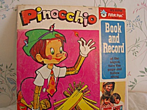 Pinocchio Book And Record Set 1970's