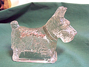Scottie Dog Candy Container Depression Glass