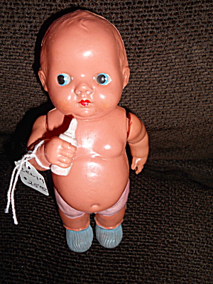 Occupied Japan Celluloid Baby Doll W Bottle