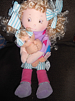 Cloth Doll Holding Kitty, Applause