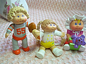 Cabbage Patch Posable Dolls Figurine Set Of 3