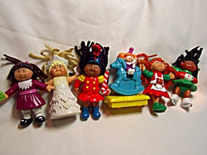 Cabbage Patch Posable Doll Figurines Set Of 6