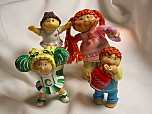Cabbage Patch Posable Toy Dolls Figurine 4pcs