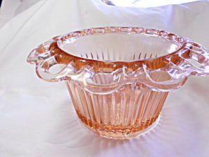 Anchor Hocking Old Colony Pink Open Lace Bowl