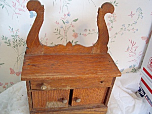Doll House Furniture Commode Wood