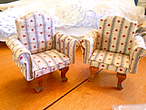 Dollhouse Miniature Chairs Living Room