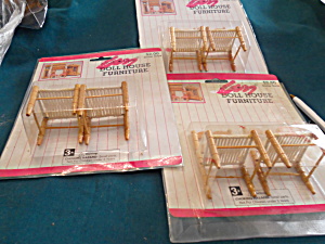 Dollhouse Dining Room Chairs 6 Total