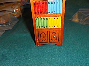 Dollhouse Bookcase Wood Painted
