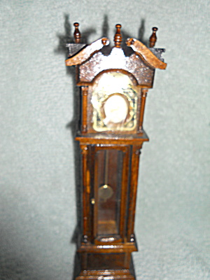 Dollhouse Grandfather Clock Wood
