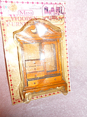 Dollhouse Armoire Wood In Package By Crest
