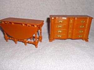 Dollhouse Table And Buffet Ideal Louis Marx