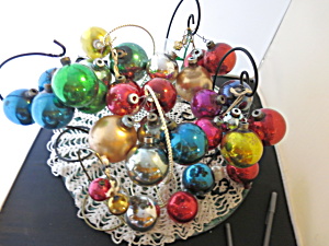 Vintage Plastic Christmas Ball Ornament 30pc Shiny Brite Usa Japa