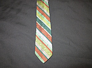 Vintage Park Avenue Mayers Tie Necktie Polyester Stripe