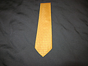 Vintage Golden Emblem Tie Necktie Gold Shades