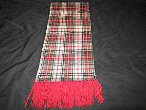Vintage Glentex Wool Scarf Top Scotch Plaid