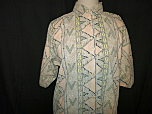 Live It Up Blouse Size Xl Indian Print Abstract