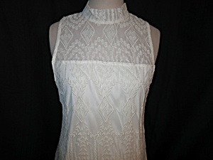 Maurices Tatted Embroidered Netting Dress Size M