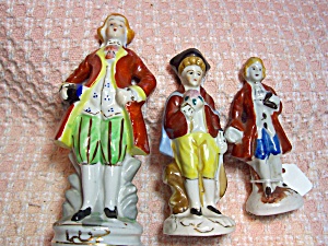 Victorian Figurine Set Of 3 Men Japan Occupie