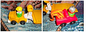 Fisher Price Tow Truck Flat Bed Truck People