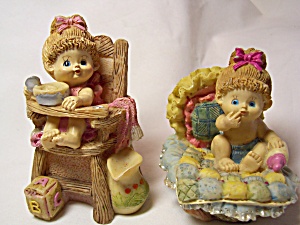 Baby Figurine Ceramic World Inc Set Of Two
