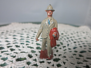 Vintage Lead Suit Traveler Figurine Toy France Cs