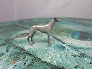 Greyhound Germany Metal Lead Dog Toy Figurine Grey