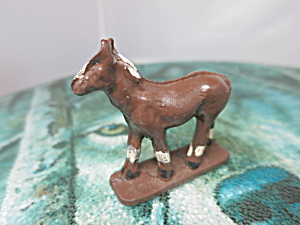 Vintage Hard Rubber Horse Pony Made In Usa Figurine Toy