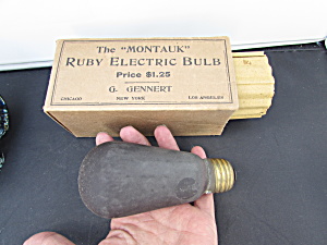 Montauk Ruby Electric Bulb G Gennert Photographic 1890